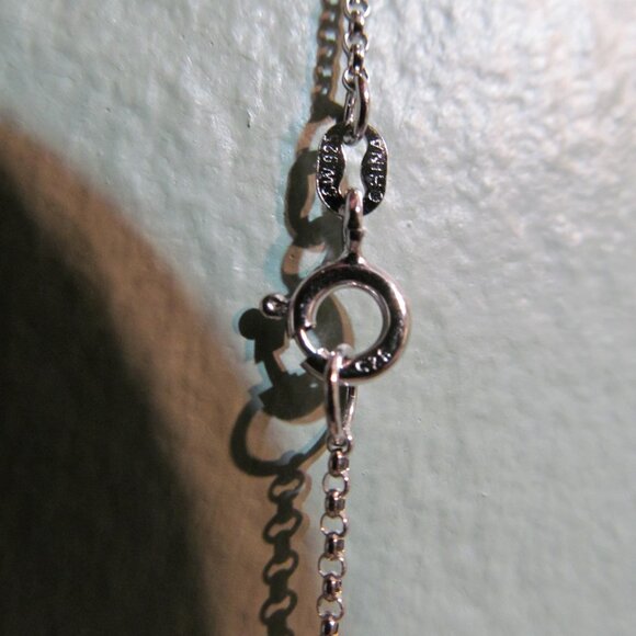 NWT Bella Luce Simulated Diamond Bow Design Adj 18" Necklace Sterling Silver 925 - Picture 12 of 16